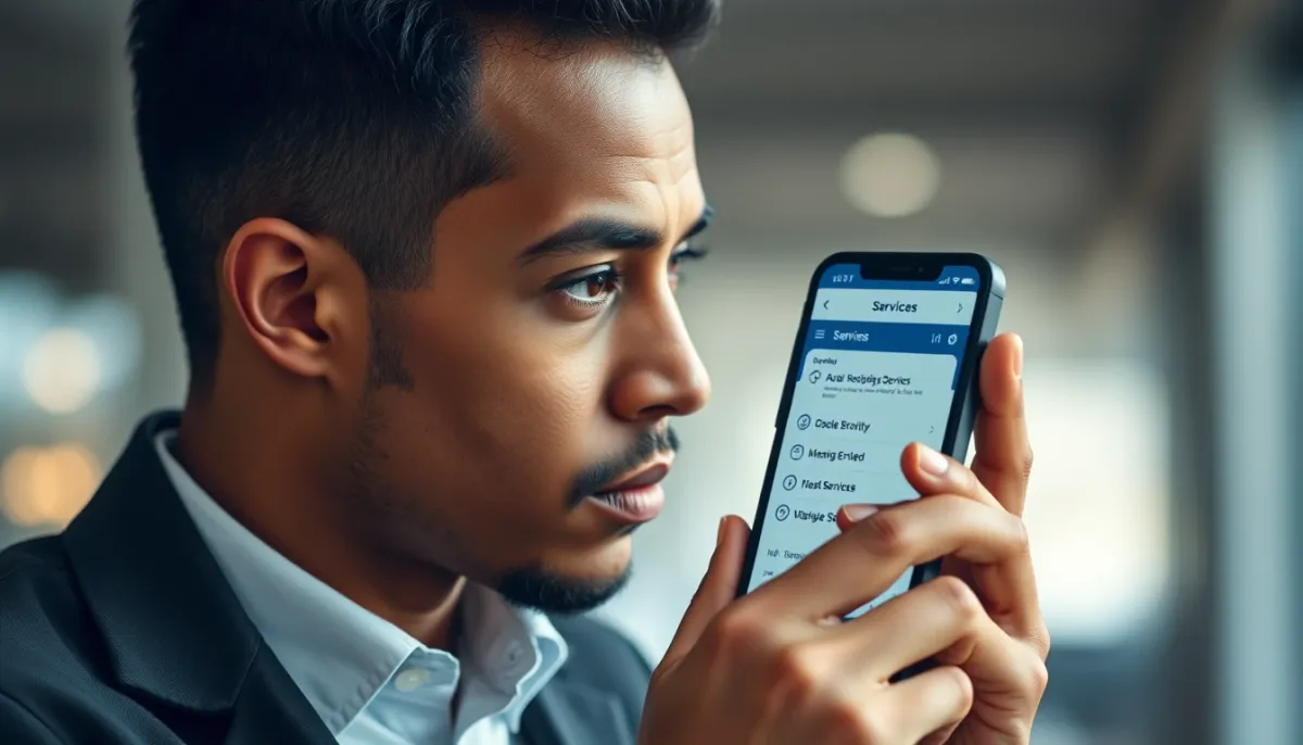 Personne consultant des avis en ligne sur son téléphone pour choisir un médium