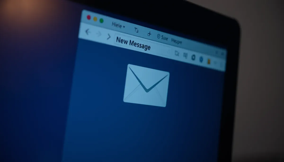 Écran d'ordinateur montrant une réponse de voyance reçue par email
